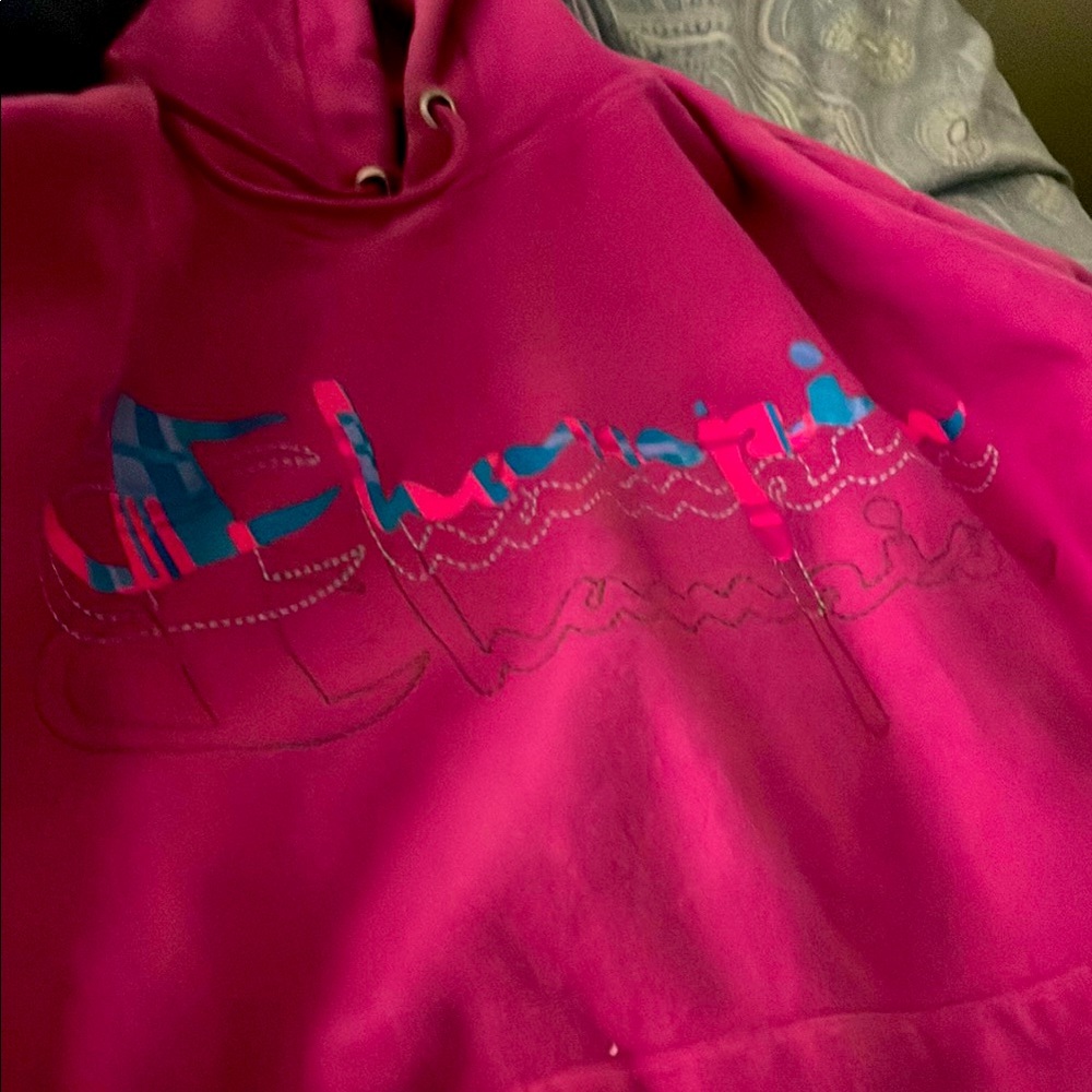 Pink Champion Hoodie